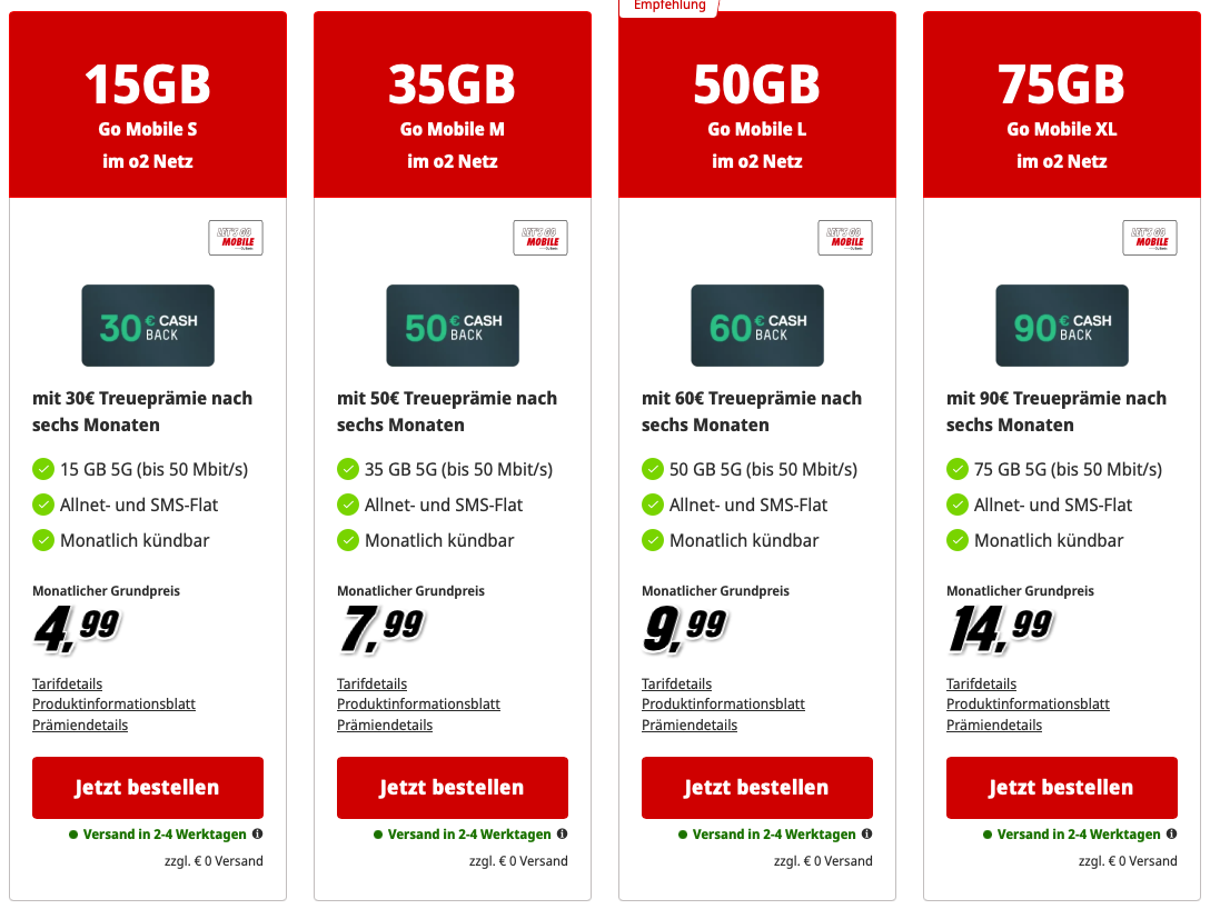 MEdiamarkt HAndyvertrag
