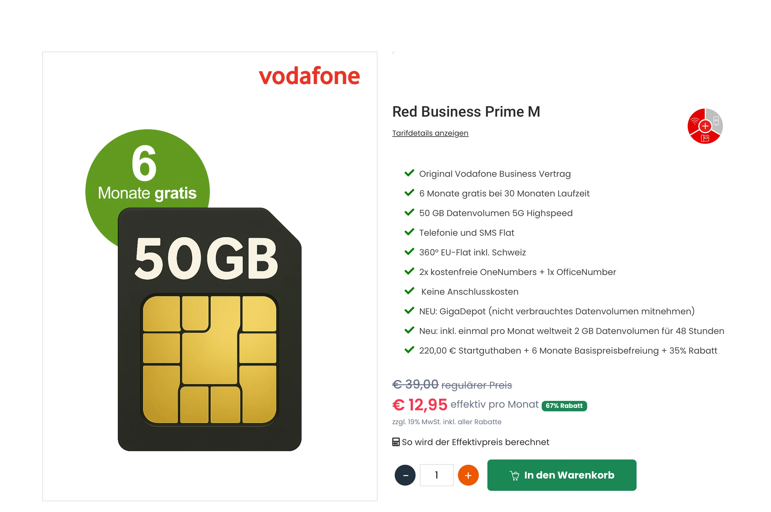 Vodafone Red Business PRIME M