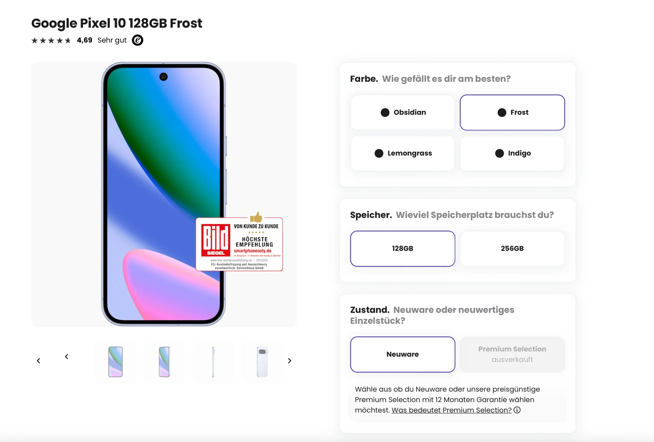 Google Pixel 10 Ratenkauf Finanzierung