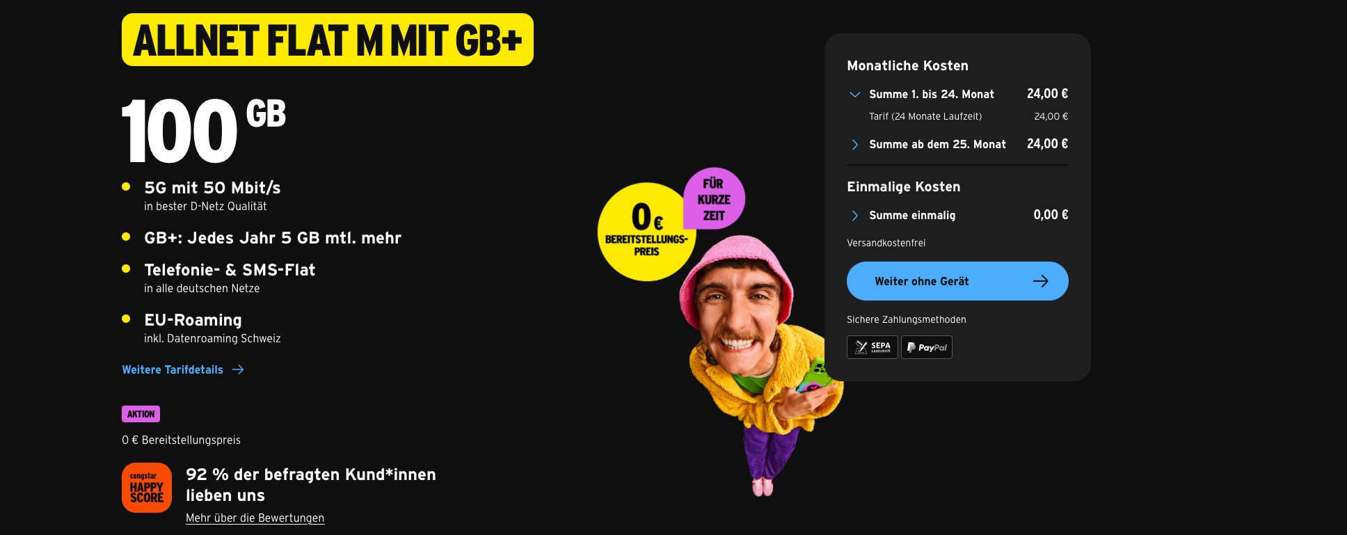 PŸUR Internet Tarife